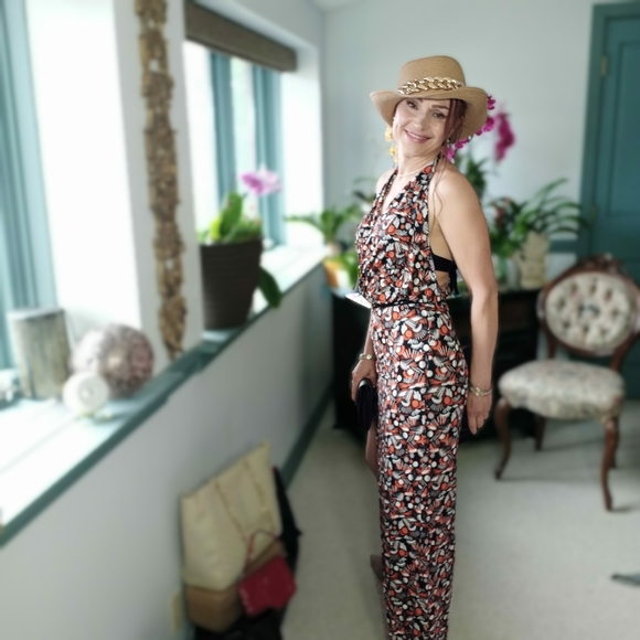 New FREE PEOPLE maxi RAYON dress 196J - Picture 8 of 12